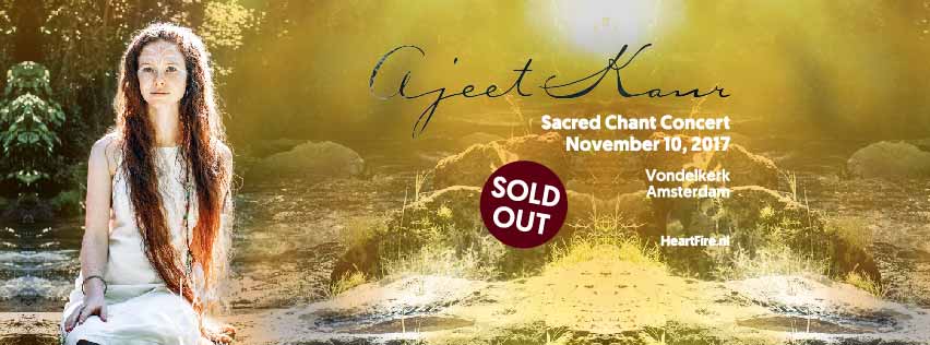 2017 Ajeet Kaur Sacred Chant Concert November 10 Vondelkerk HeartFire